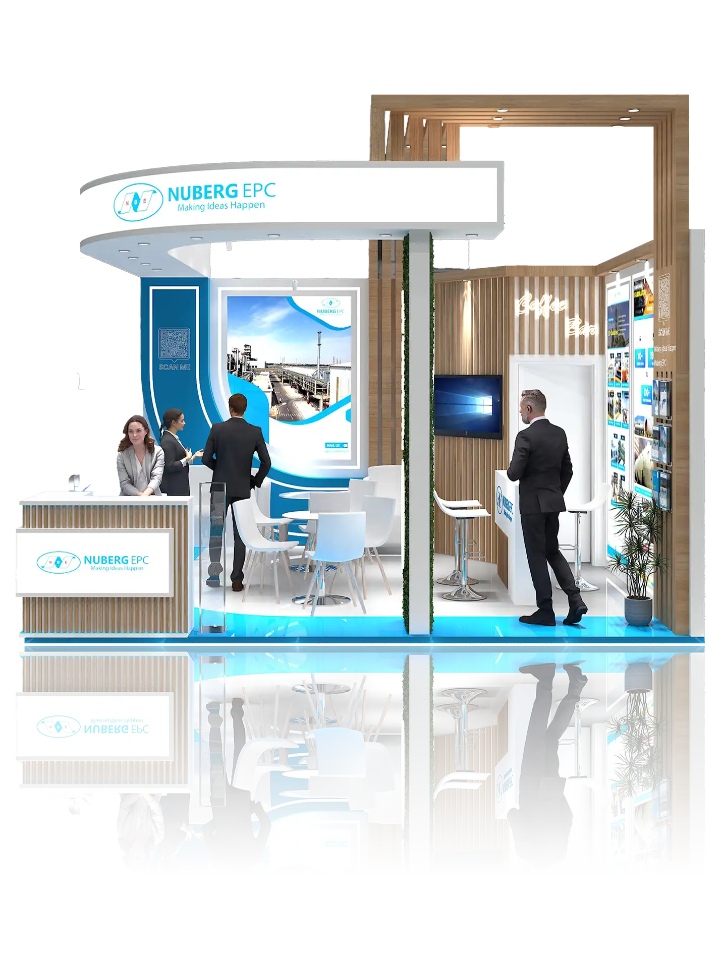 Premium European exhibition stand construction by Standline